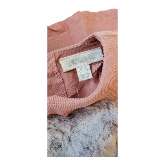 Miniclasix Smocked Top & Leggings Set in Mauve| Size 3M - Picture 8 of 9